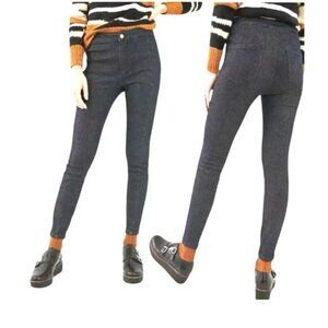 Pilcro Anthropologie Womens Mid-Rise Skinny Jeans Dark Wash Pants Size 25